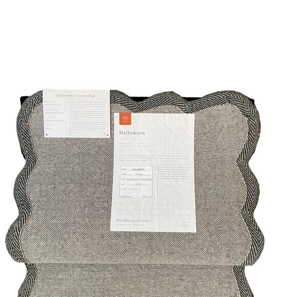 LOLOI Halloween Candy Corn Hooked Accent Rug 20x60 Scalloped Home Decor New - Picture 9 of 13